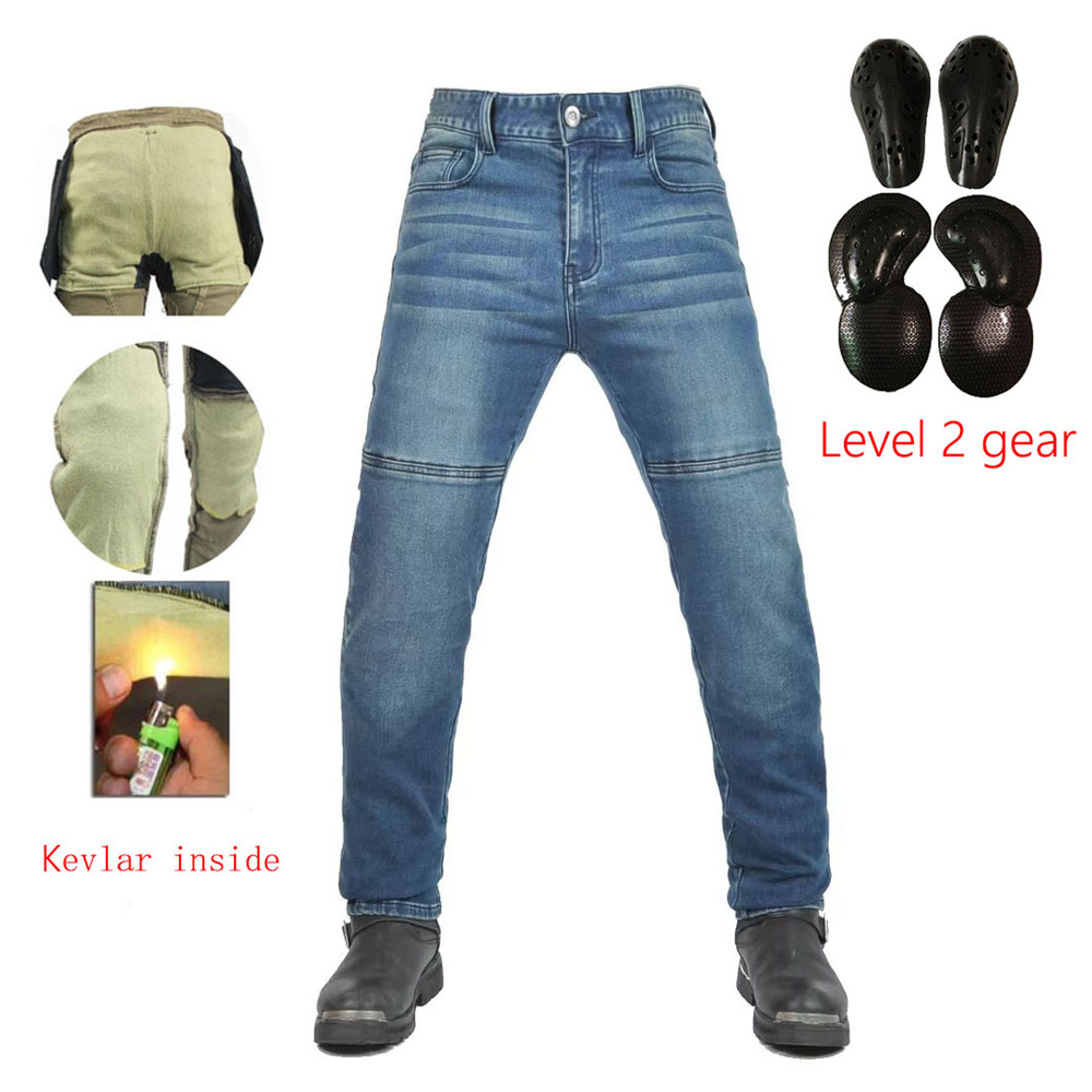 Motorcycle Gear Jeans - Motorcycle Riding Jeans Pants Soft elastic