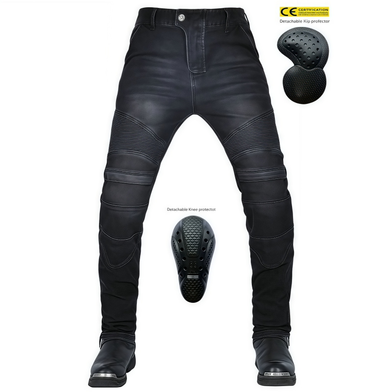 Motorcycle Gear Jeans - LOONG BIKER Motorcycle Jeans Retro Casual