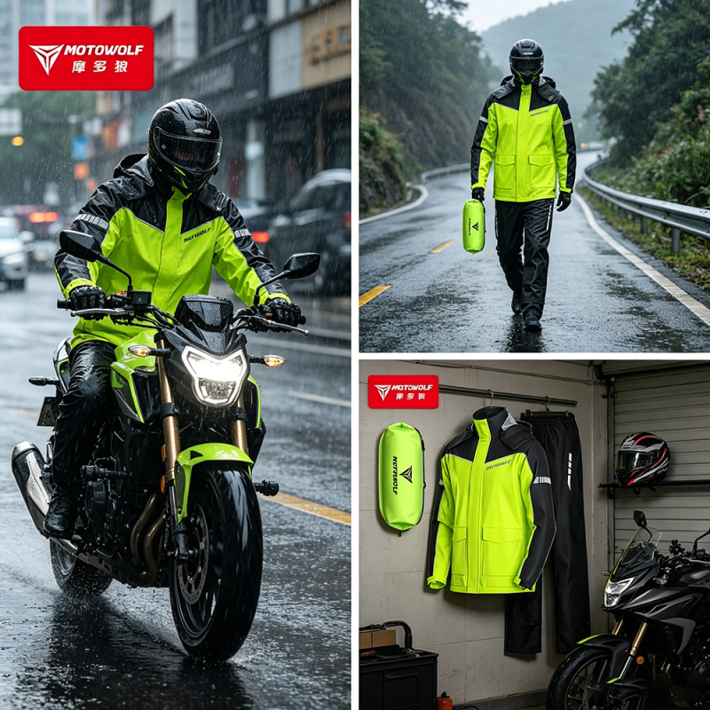 Motorcycle Gear Boots - MOTOWOLF Motorcycle Raincoat Accessories Waterproof Rain