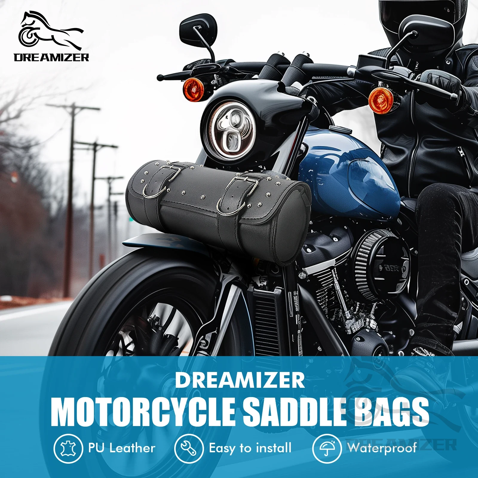 Motorcycle Gear Vintage - Motorcycle Front Fork Tool Tail Bag