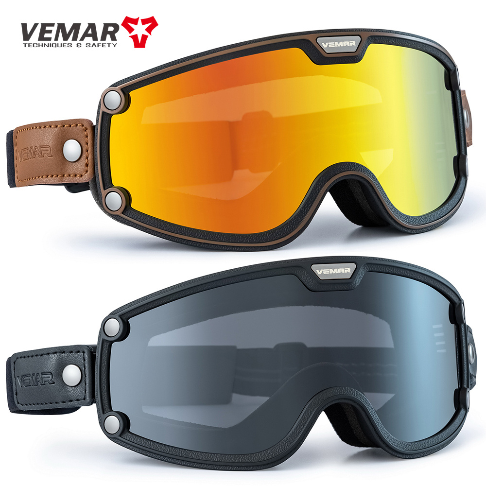 Motorcycle Gear Vintage - Retro Motorcycle Goggles Windproof Motocross Sunglasses