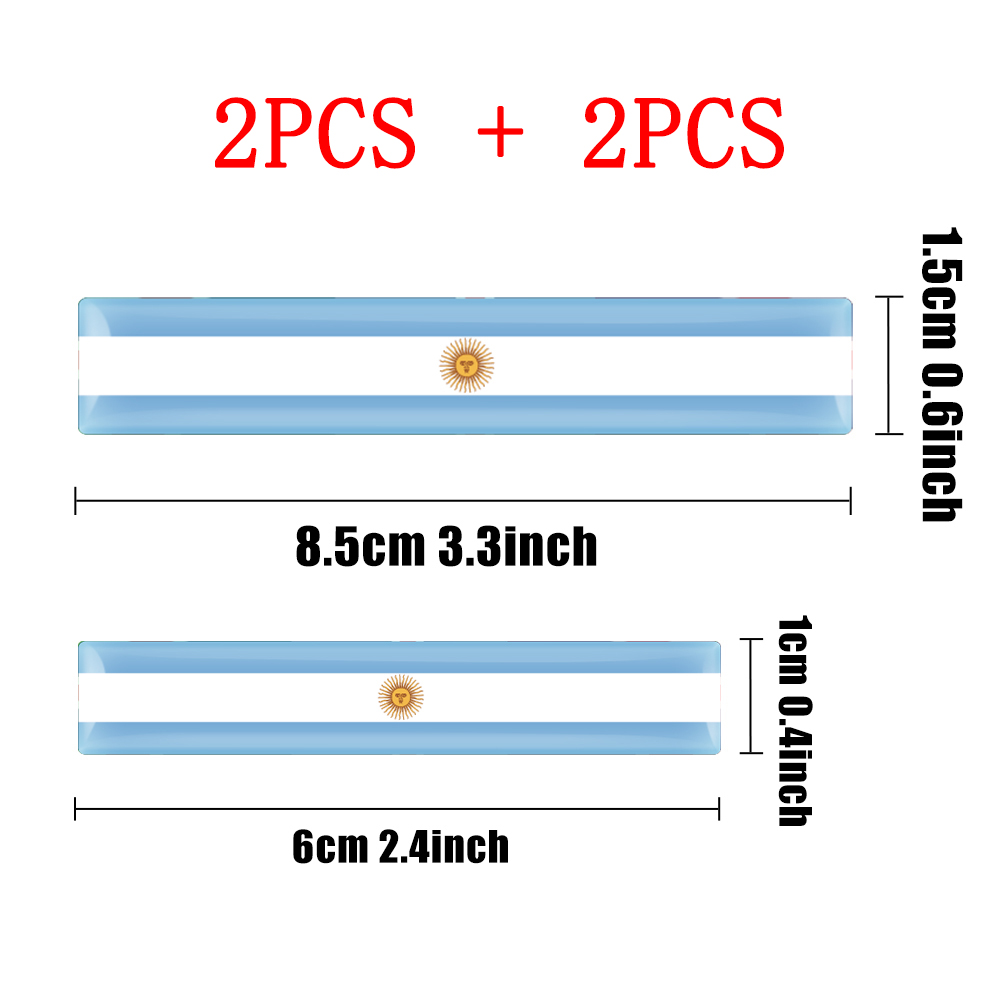 4pcs 3D Epoxy Flag Badge Auto  - Motorcycle Gear Outlet recension och pris