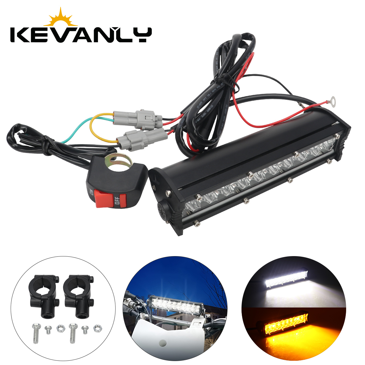 Motorcycle Headlight Light Han - Motorcycle Gear Yellow recension och pris