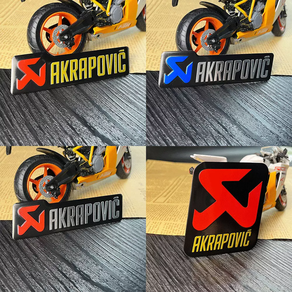 Motorcycle Exhaust Decals, 3D  - Motorcycle Gear Outlet recension och pris