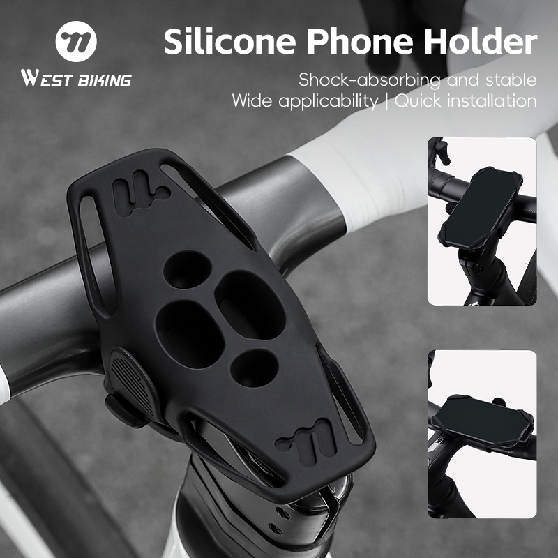 WEST BIKING Universal Silicone - Phone Mount Handlebar recension och pris