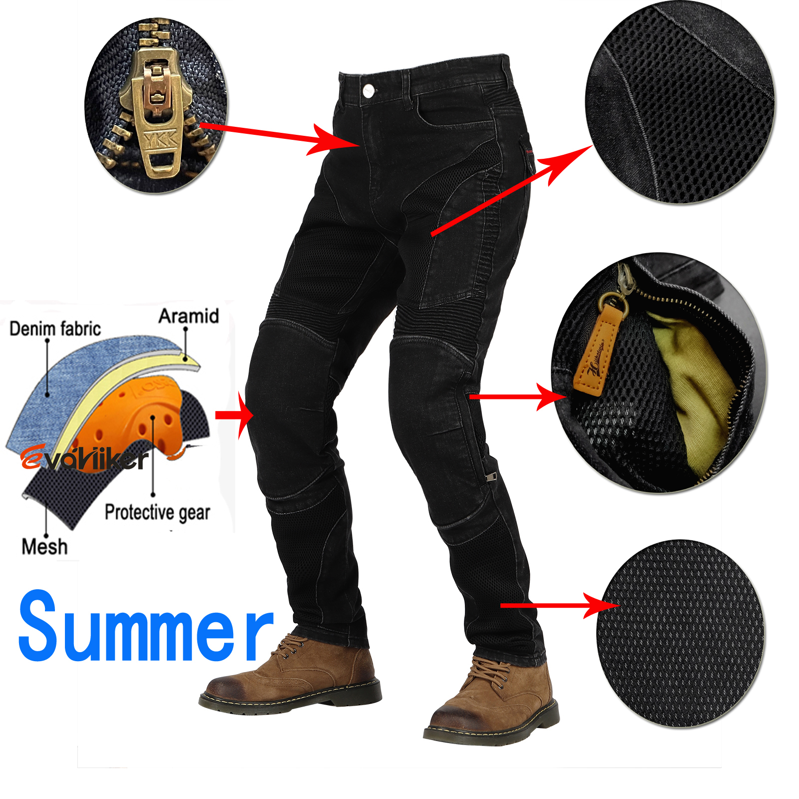Hithotwin Aramid Motorcycle Je - Motorcycle Gear Jeans recension och pris