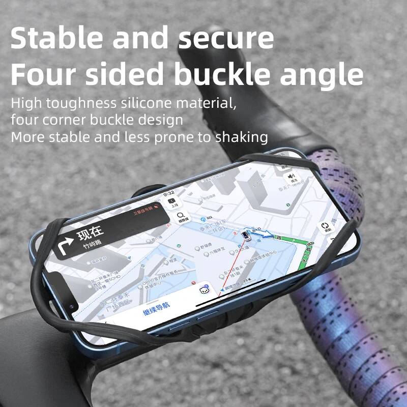 Universal Silicone Bike Bicycl - Phone Mount Handlebar recension och pris