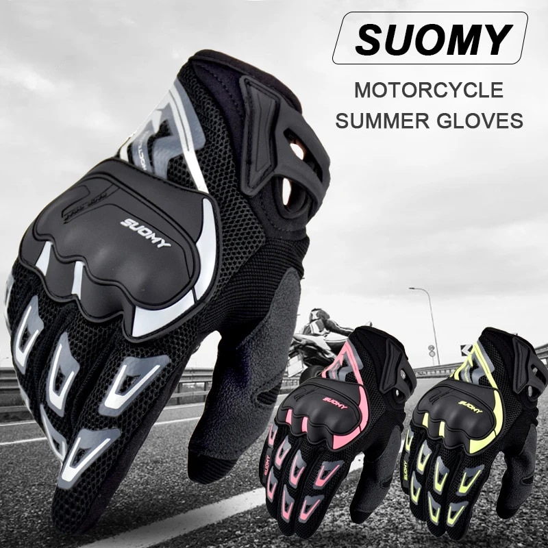 Suomy Motorcycle Gloves Summer - Motorcycle Gear Yellow recension och pris