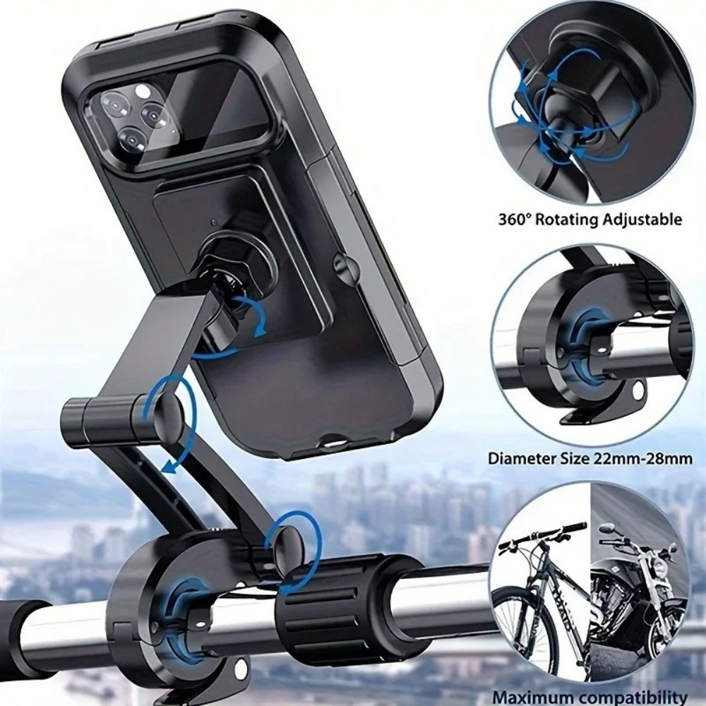 Waterproof Bicycle Phone Holde - Phone Mount Handlebar recension och pris