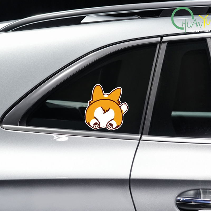 Car Cartoon Car Sticker Corgi  - Motorcycle Gear Outlet recension och pris