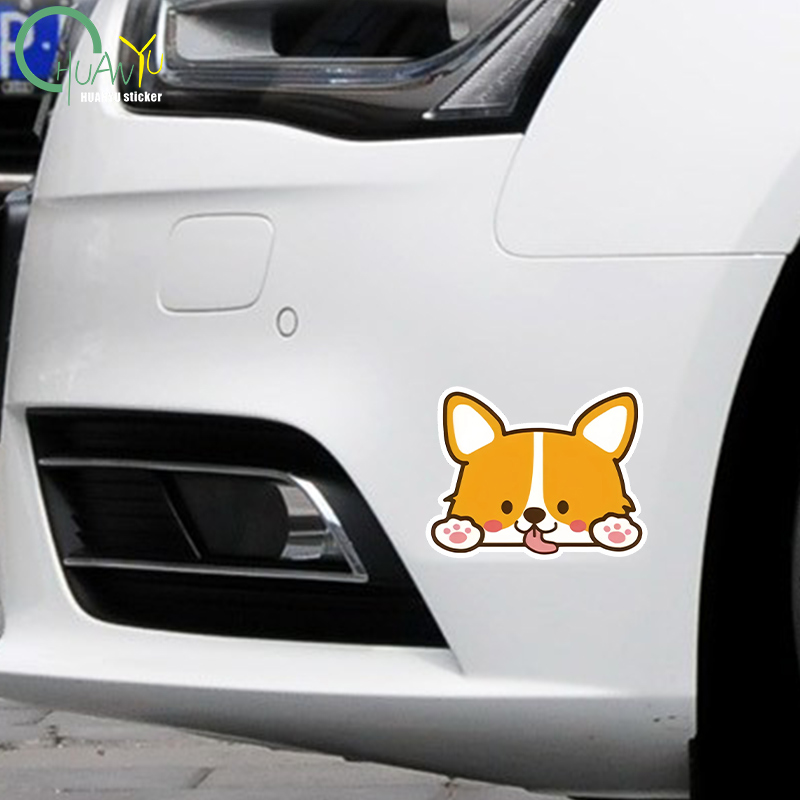 Car Cartoon Car Sticker Corgi  - Motorcycle Gear Outlet recension och pris