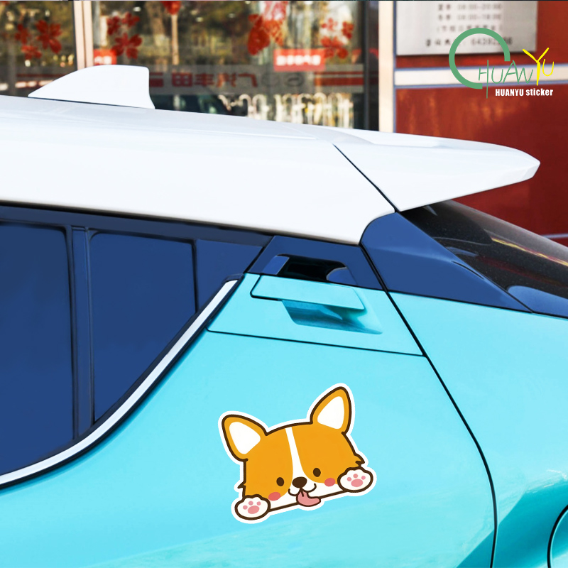 Car Cartoon Car Sticker Corgi  - Motorcycle Gear Outlet recension och pris