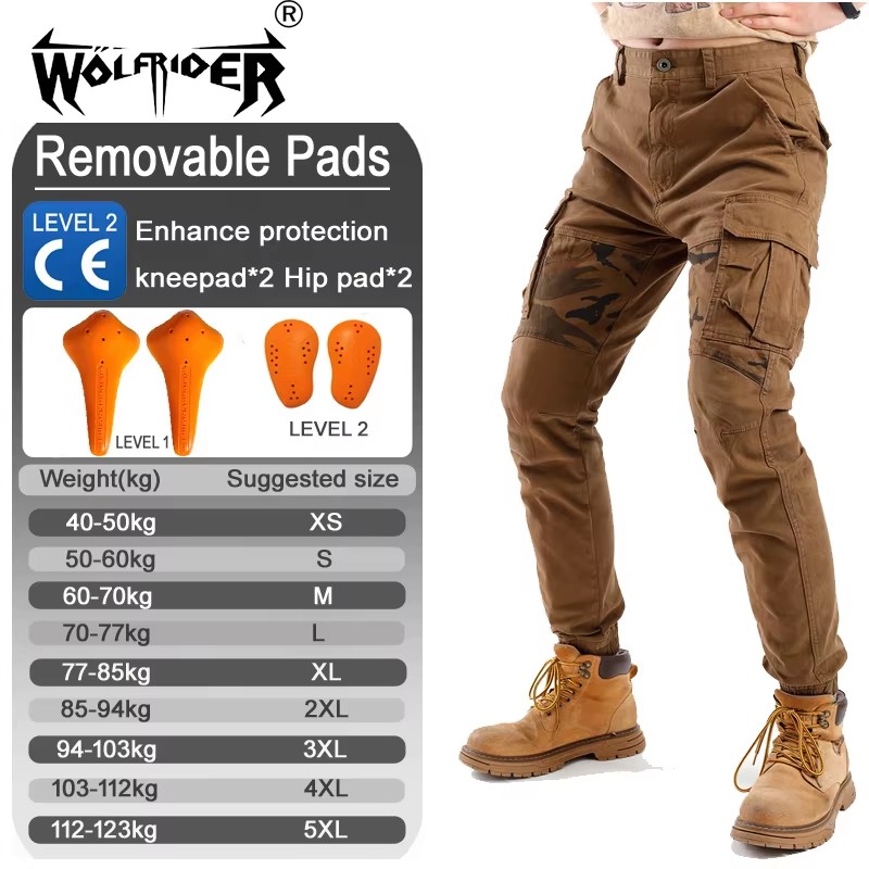 Motorcycle Work Pants Anti Sli - Motorcycle Gear Yellow recension och pris