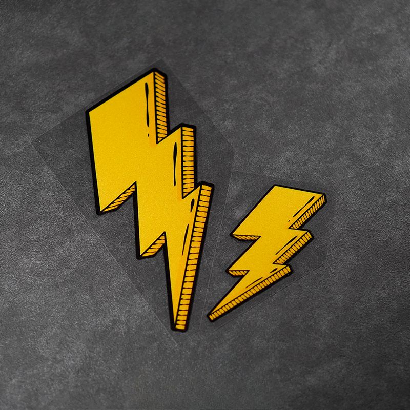 1PC Yellow Lightning Motorcycl - Motorcycle Gear Yellow recension och pris