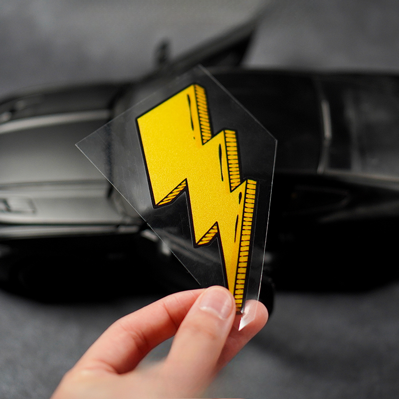 1PC Yellow Lightning Motorcycl - Motorcycle Gear Yellow recension och pris